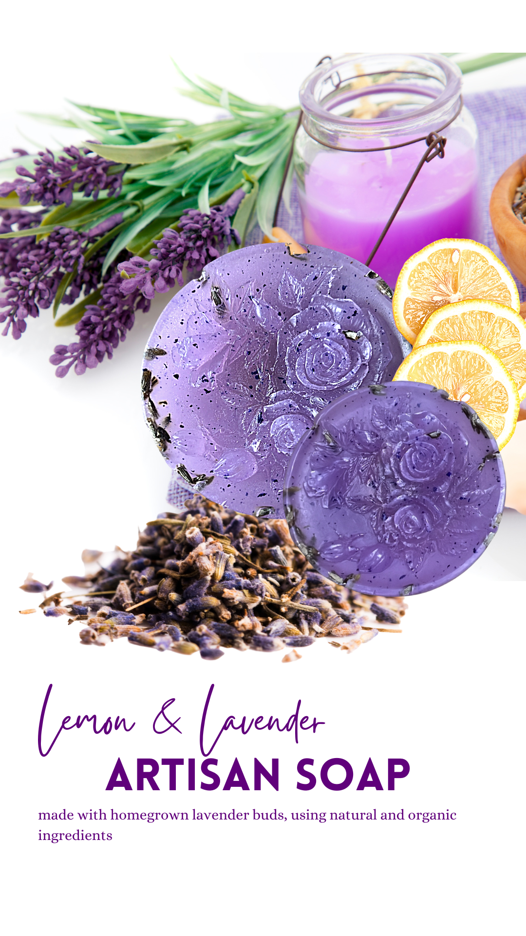 Lemon and Lavender Artisan Soap