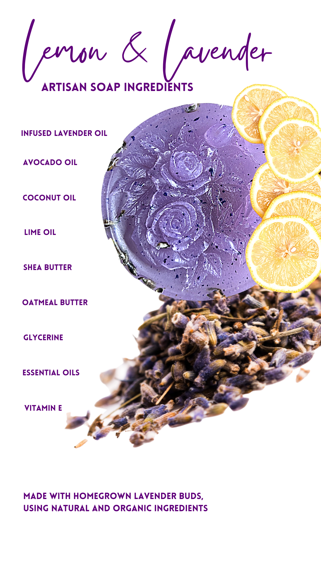 Lemon and Lavender Artisan Soap