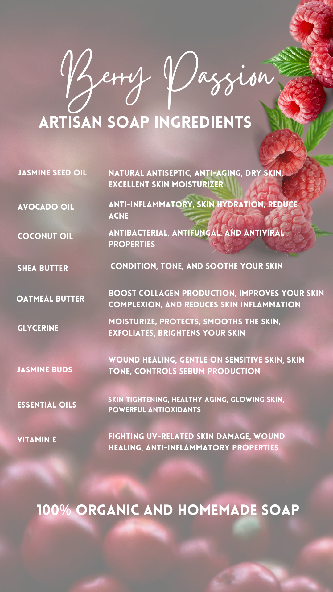 Berry Passion Artisan Soap